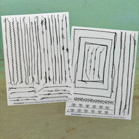 49 and market Rub-On Set: Stitching 