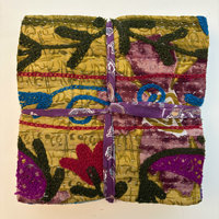Hand Stitched & Embroidered Kantha Bundle: Large 1