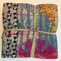Hand Stitched & Embroidered Kantha Bundle: Large 10