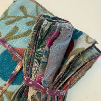 Hand Stitched & Embroidered Kantha Bundle: Large 2