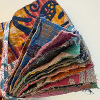 Hand Stitched & Embroidered Kantha Bundle: Large 3