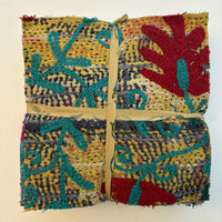 Hand Stitched & Embroidered Kantha Bundle: Large 7