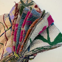 Hand Stitched & Embroidered Kantha Bundle: Large 8