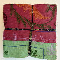 Hand Stitched & Embroidered Kantha Bundle: Large 9