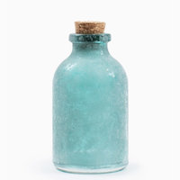 Frosted Green Glass Bottle