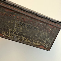 Vintage Rusted Metal Tobacco Tin
