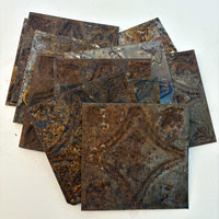 Vintage Pressed Ceiling Tin: Rounded Diamond Pattern