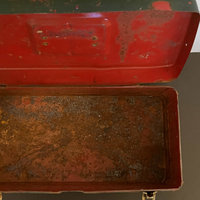 Vintage Rusty Metal Tool Box