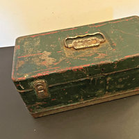 Vintage Rusty Metal Tool Box