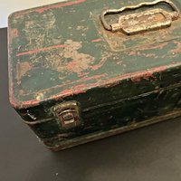 Vintage Rusty Metal Tool Box