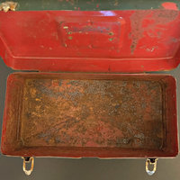 Vintage Rusty Metal Tool Box