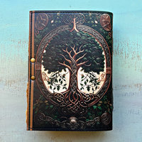 Vintage Leather Journal: Tree of Life
