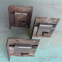 SOLD: Vintage Metal Hinges: Trio