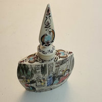 Vintage Turkish Hand Painted Perfume Bottle