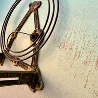 SOLD: Victorian Cast Gong/Clock Spring: Large