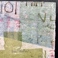 Votre Lettre: Original Mixed Media Art