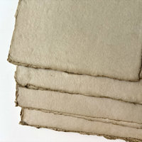 Handmade Cotton Paper Set of 10: Wheat Toast