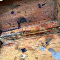 Vintage Wooden Artist Paint Box