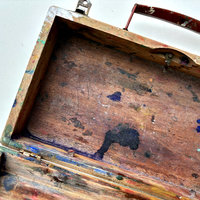 Vintage Wooden Artist Paint Box