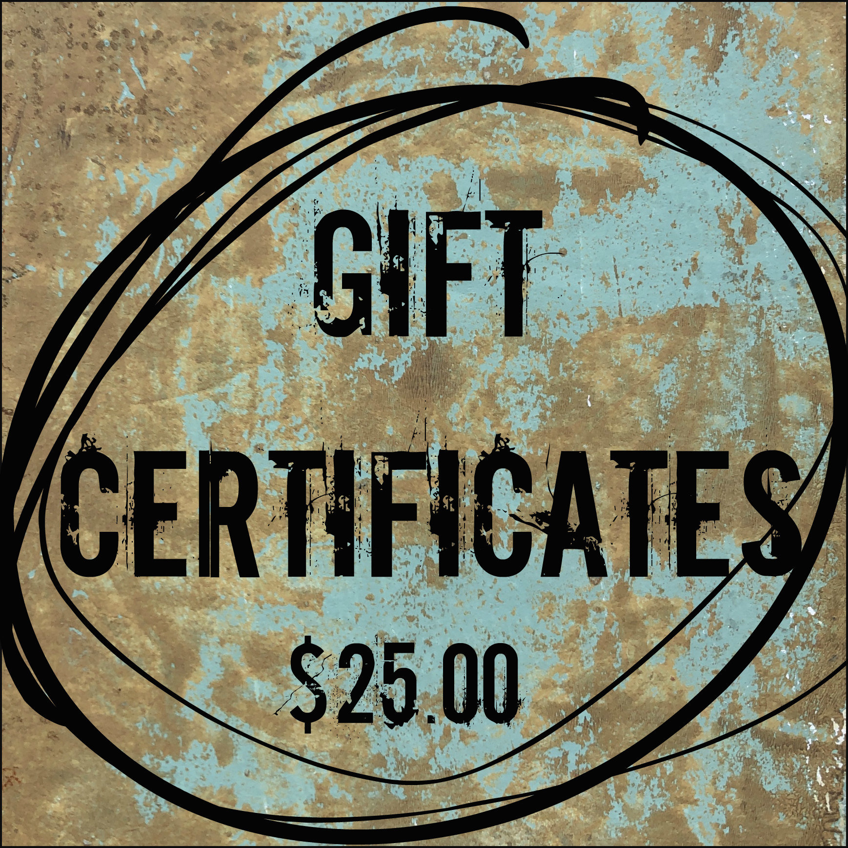 Shop Gift Certificate $25.00