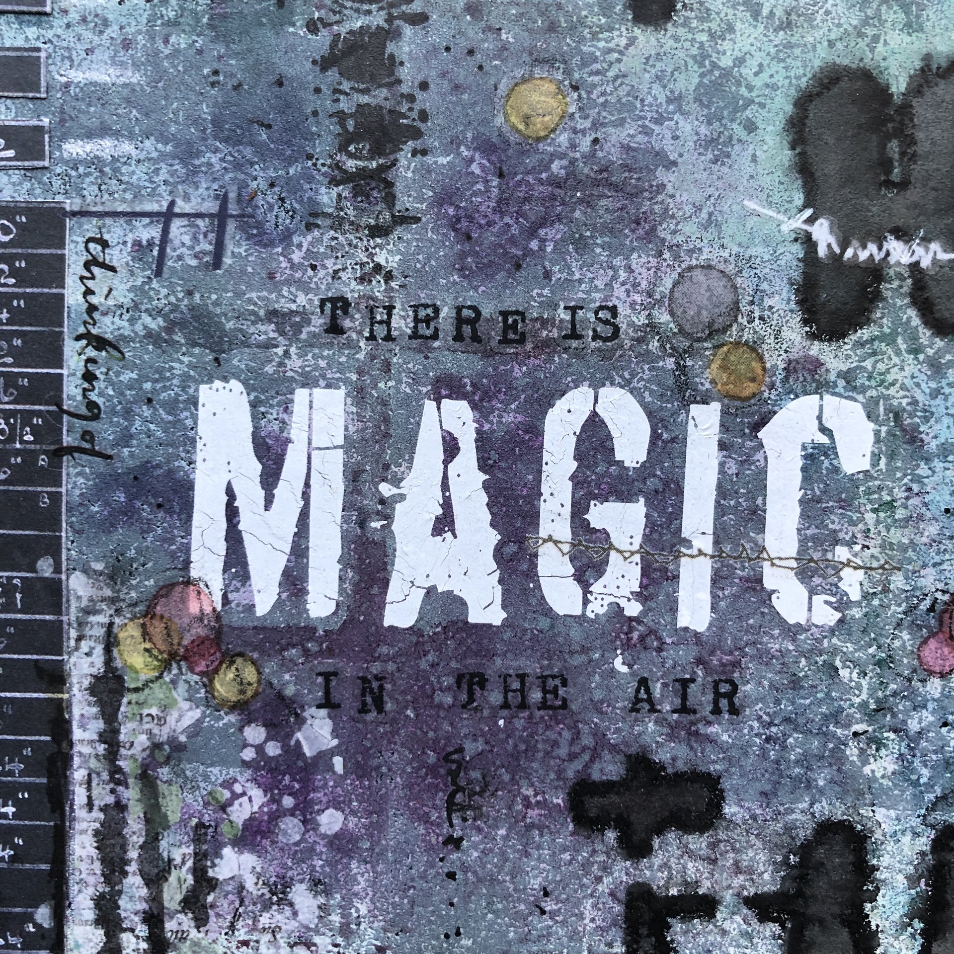 In the Air: Original Mixed Media Art