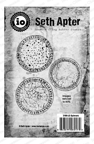 Spinners Cling Rubber Stamp Set