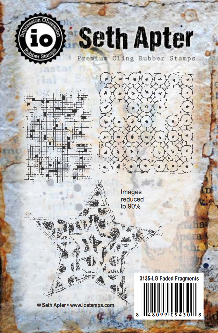Faded Fragments Cling Rubber Stamp Set