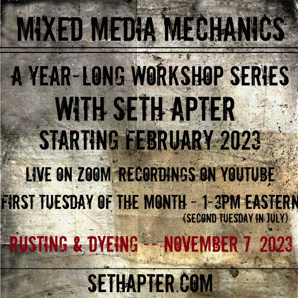 Mixed Media Mechanics: Rusting & Dyeing