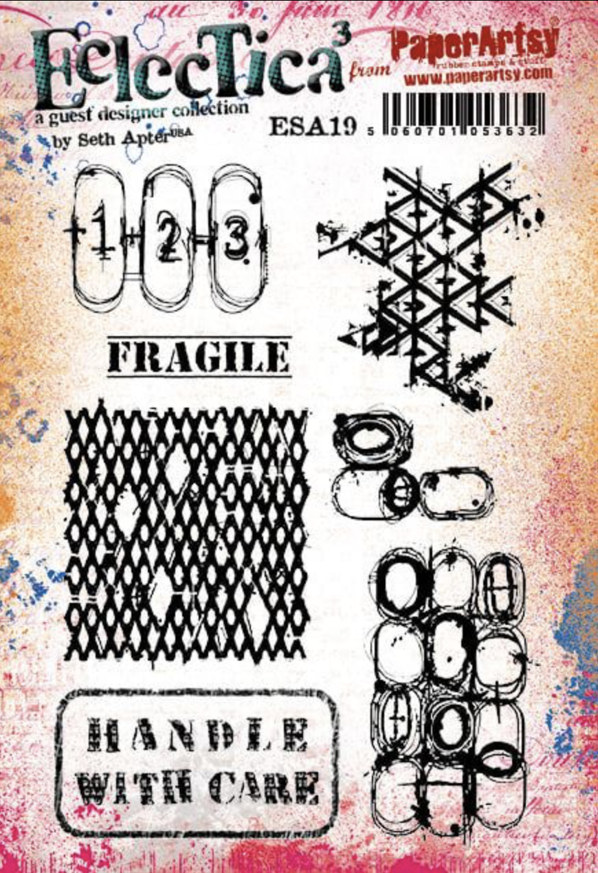 Eclectica³ 19 Cling Rubber Stamp Set