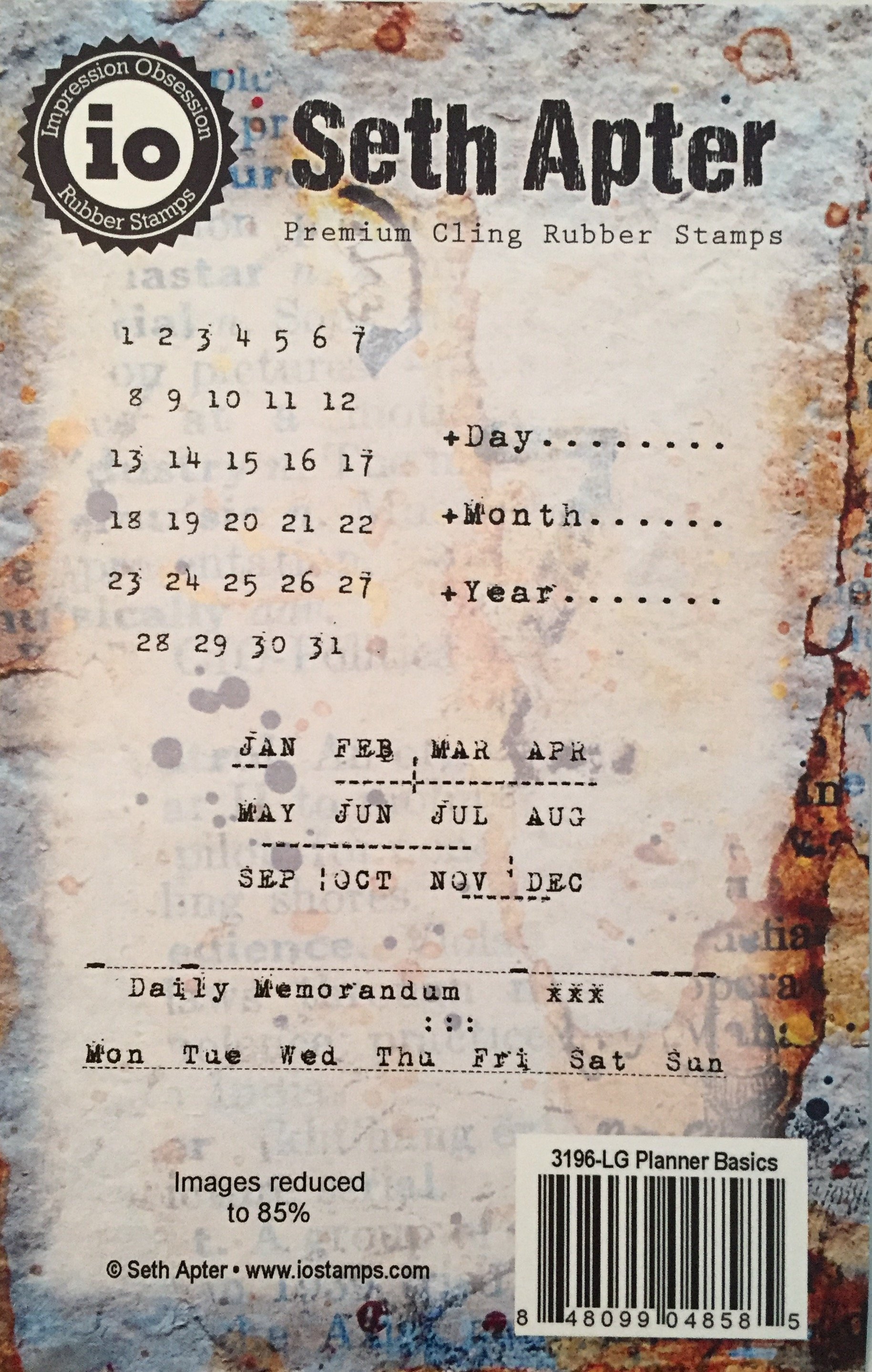 Planner Basics Cling Rubber Stamp Set