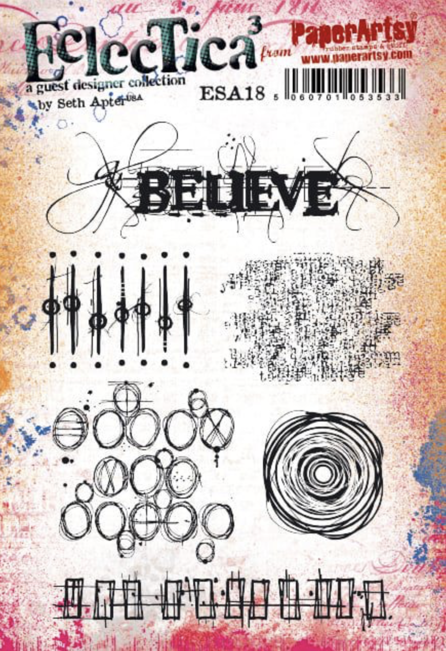 Eclectica³ 18 Cling Rubber Stamp Set