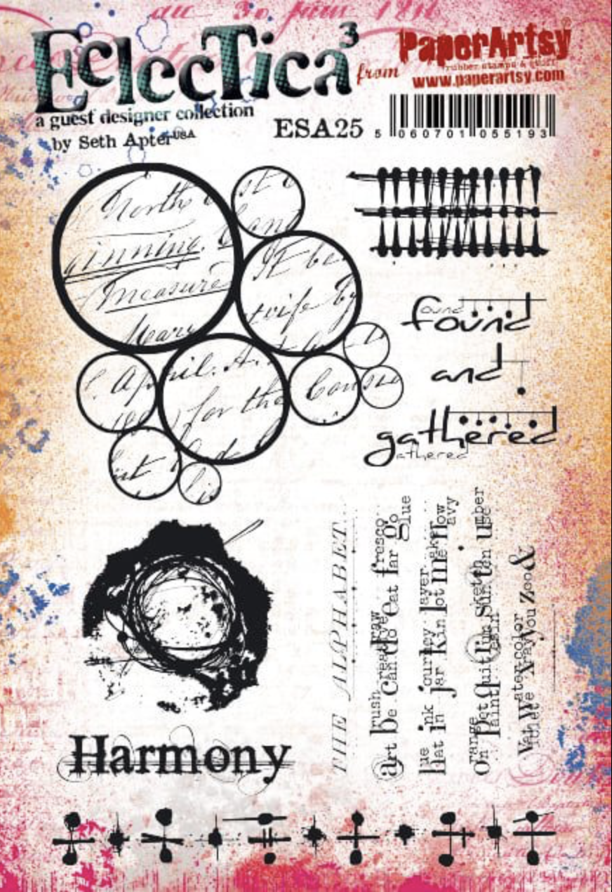 Eclectica³ 25 Cling Rubber Stamp Set