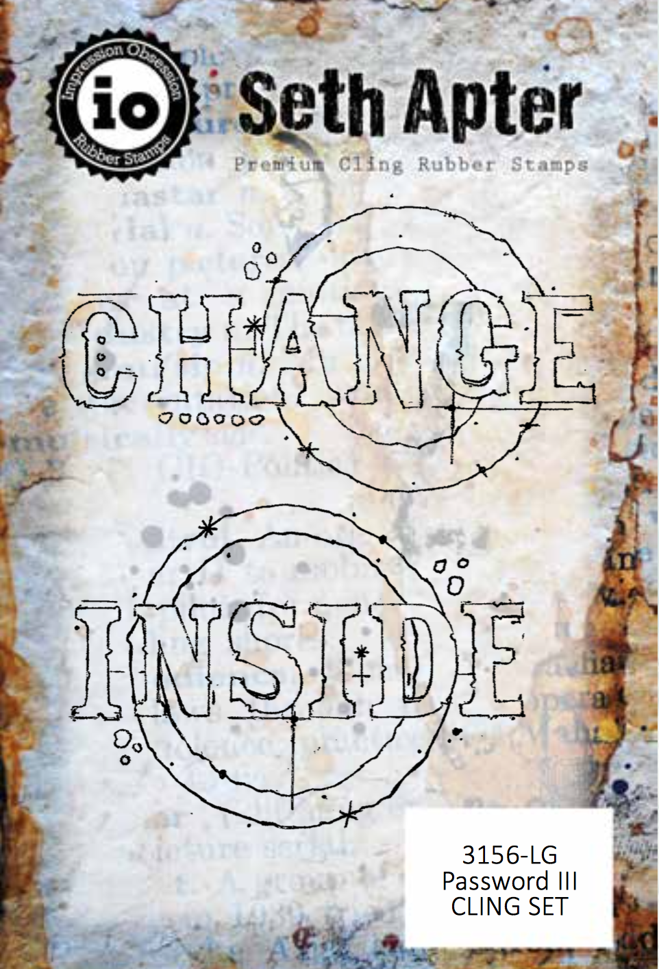 Password lll Cling Rubber Stamp Set