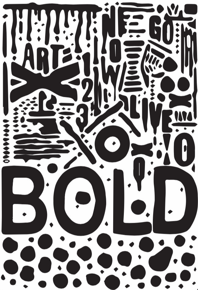 Live Bold Cling Rubber Stamp