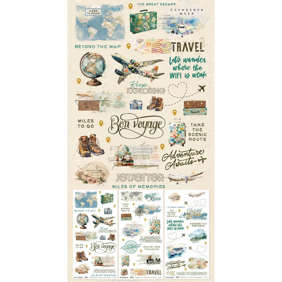 49 and Market Rub-On Set: Travel Diaries