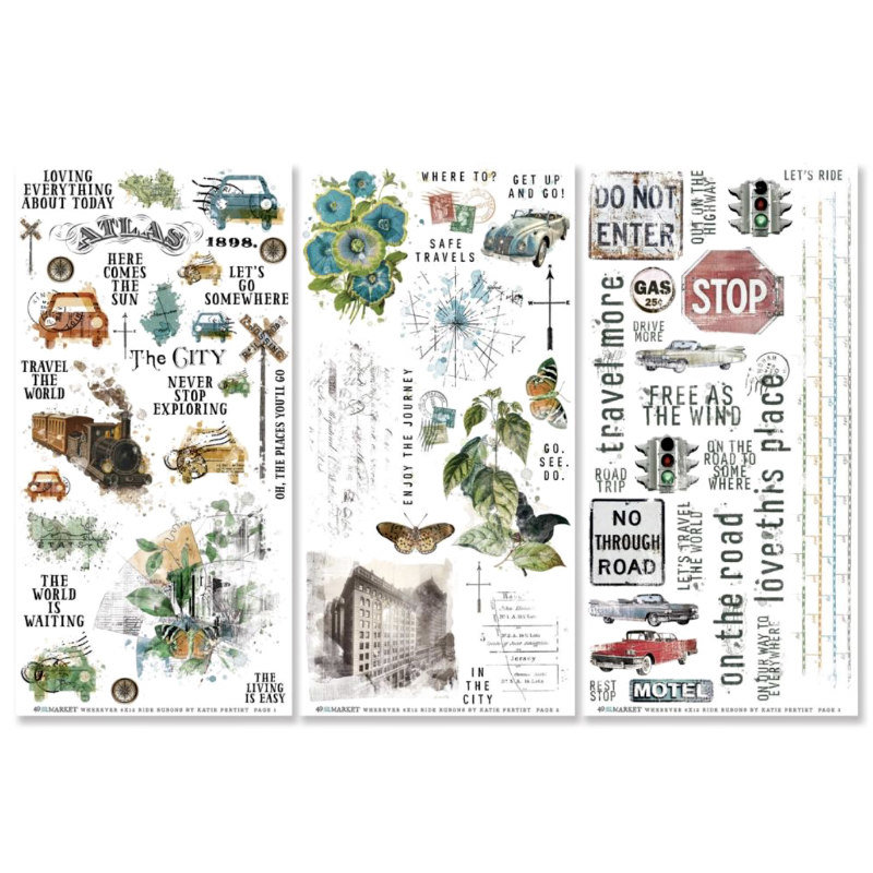 49 and Market Rub-On Set: Wherever Ride