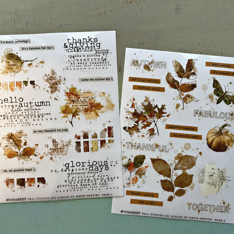 49 and Market Rub-Ons: Fall Stories