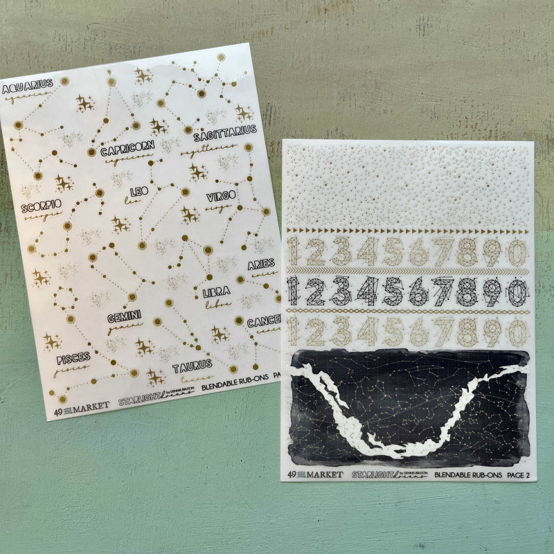 49 and Market Starlight Dreams Rub-Ons: Constellations