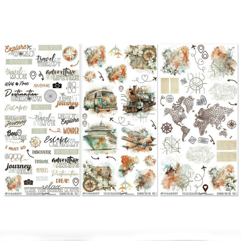 49 and Market Wanderlust Explorer: Blendable Rub-Ons