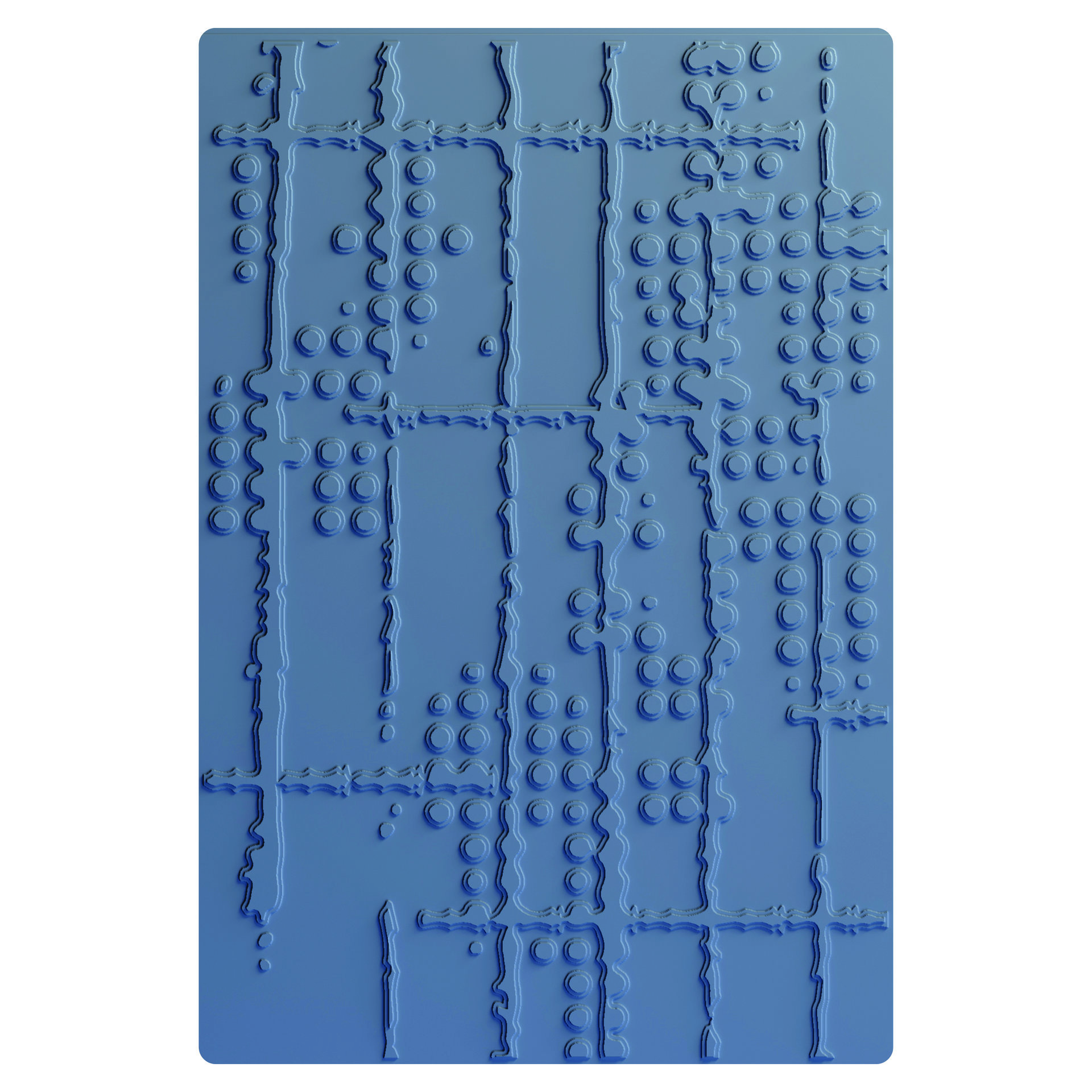 Sizzix Multi-Level Embossing Folder: Dot Matrix