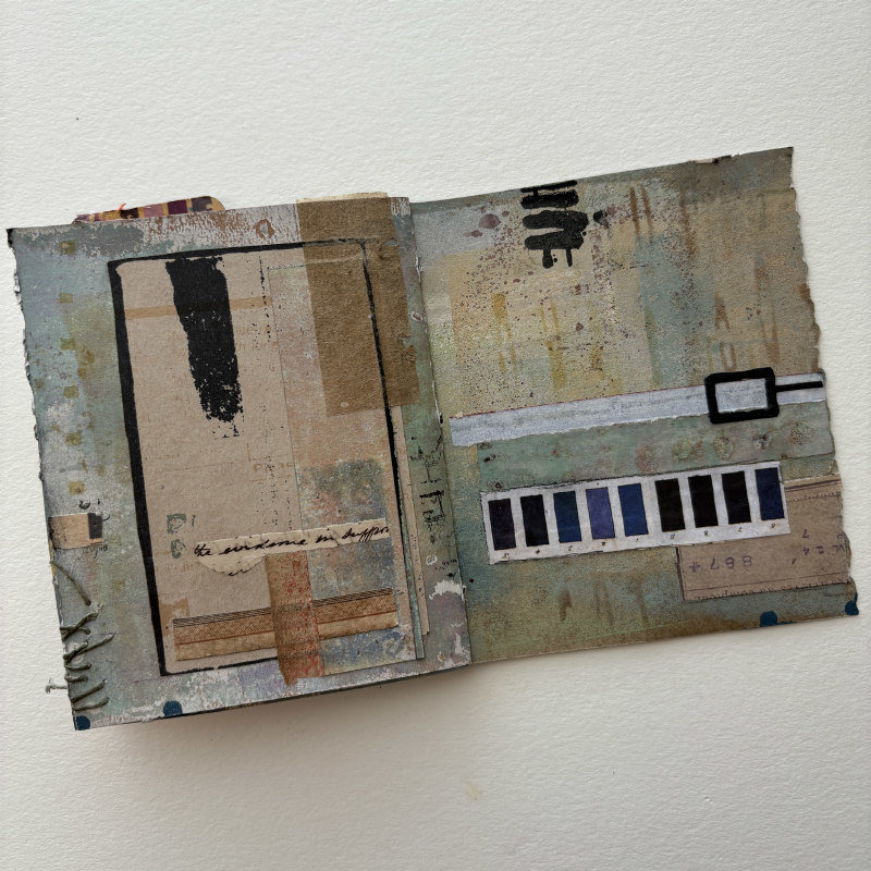A Single Step: Original Mixed Media Artist Book