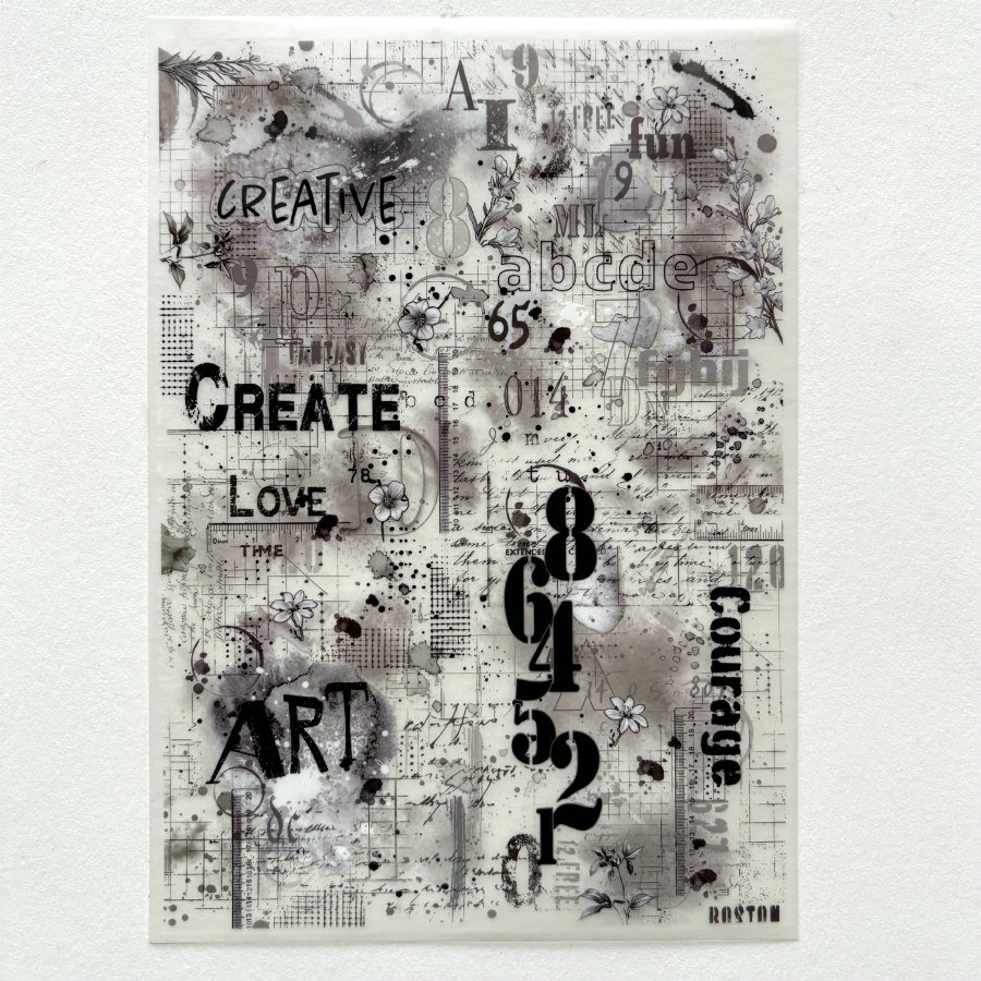 AALL & CREATE Rub-Ons: Lyrical Traces