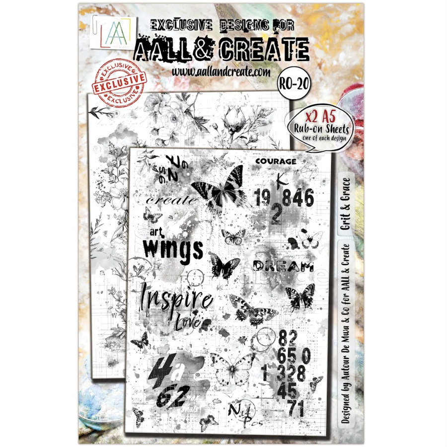 AALL & Create Rub-Ons: Grit & Grace