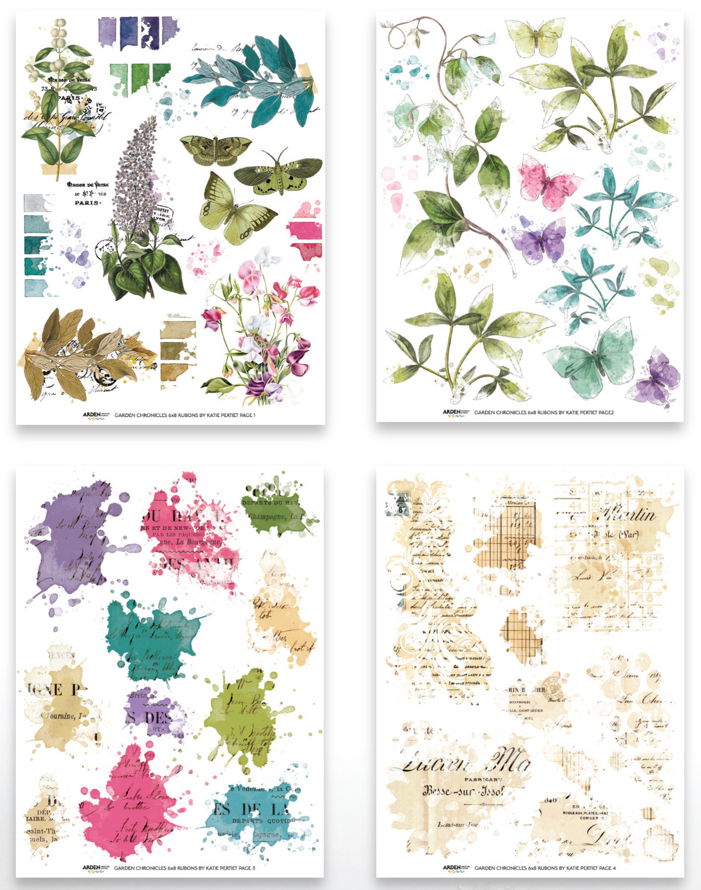 Arden Rub-On Transfers: Garden Chronicles