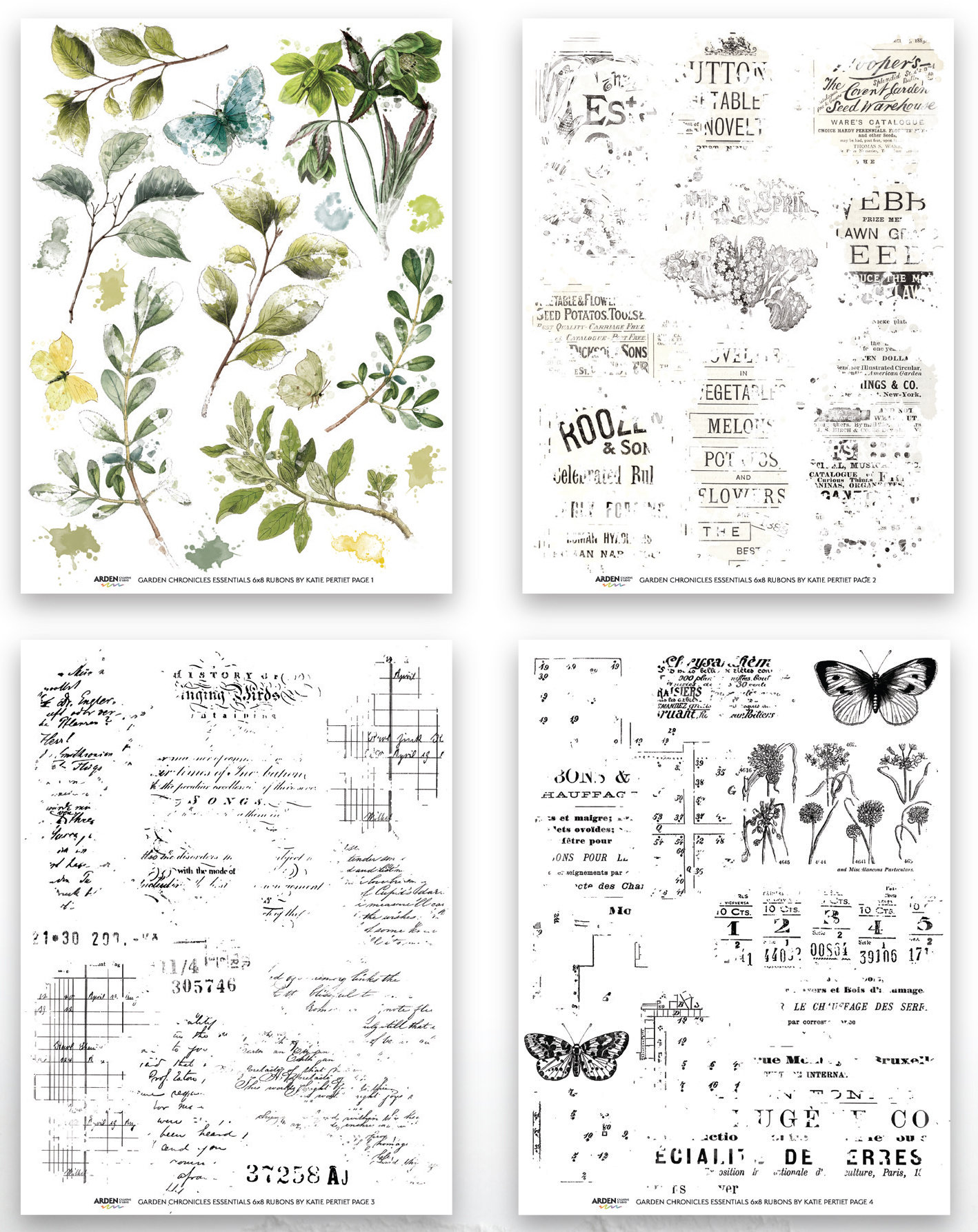 Arden Rub-On Transfers: Garden Chronicles Essentials
