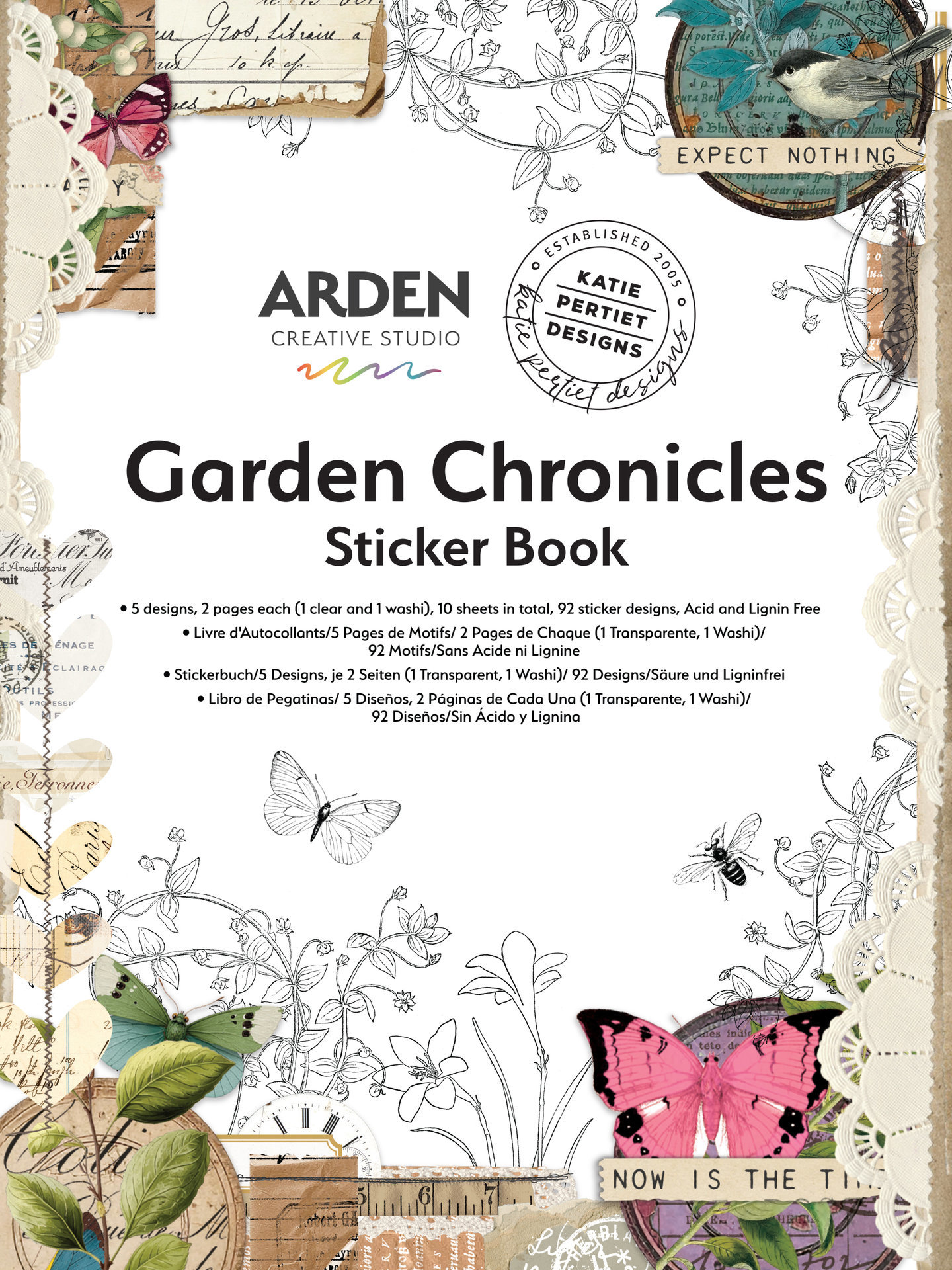 rden Washi & PET Sticker Book: Garden Chronicles