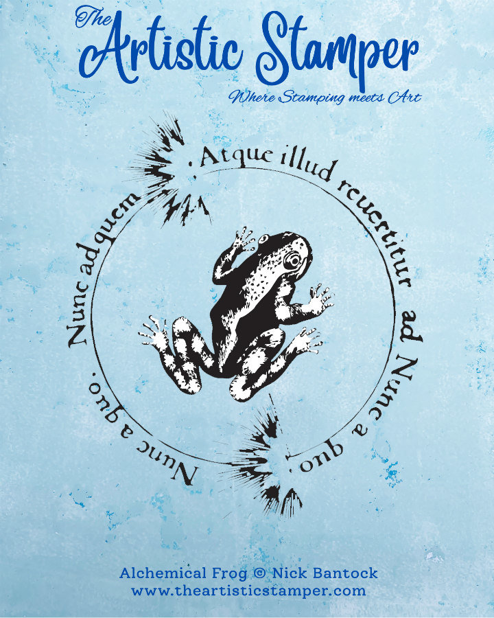 Nick Bantock Cling Rubber Stamp: Alchemical Frog