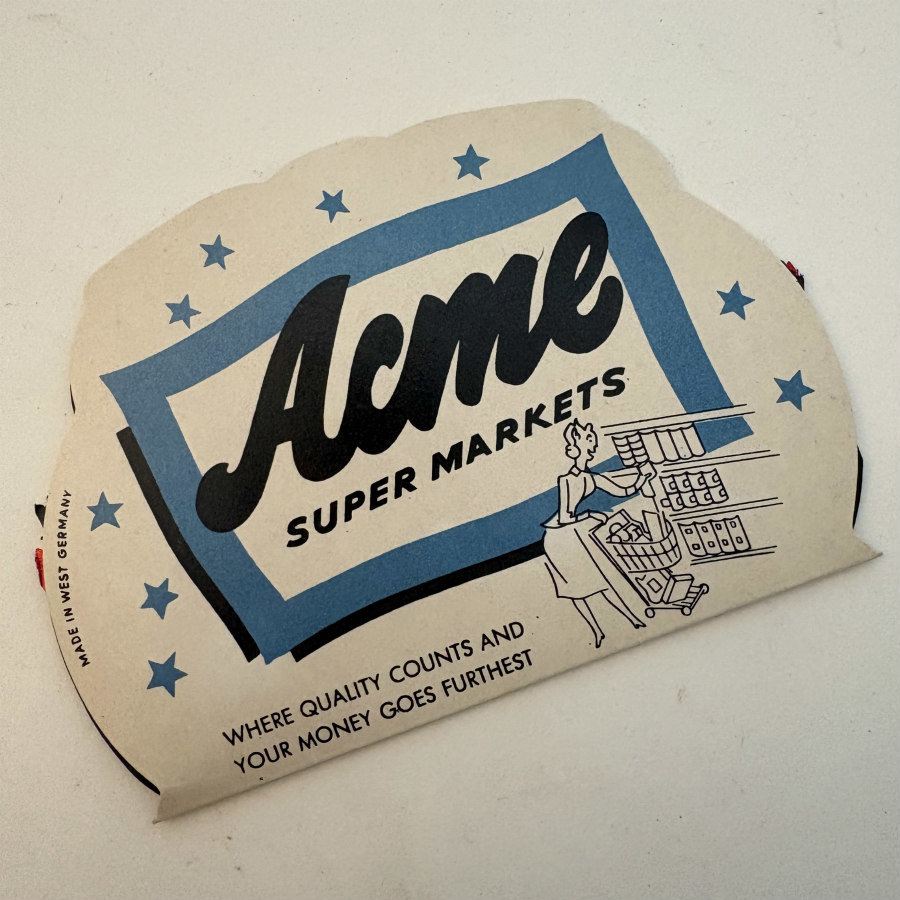 1950s Paper Sewing Needle Books: Acme Markets