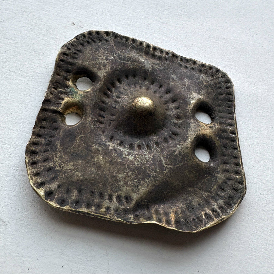 Ethiopian Antique Brass Medallion 