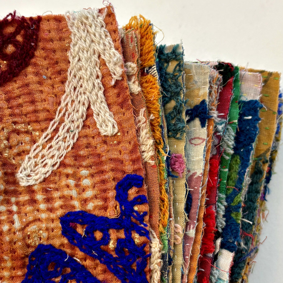 Hand Stitched & Embroidered Kantha Bundle